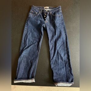 Naked & Famous Denim Relaxed Fit Dark Blue Jeans